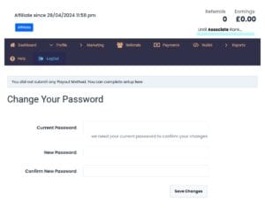 Profile Change Password